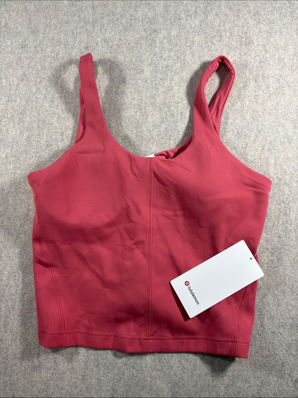 Lululemon Glow Up Tank Top Pomegranate Pink Size 12 NWT